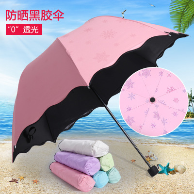 遇光變色遮陽傘 黑膠太陽傘 91视频大全污污污創意晴雨傘